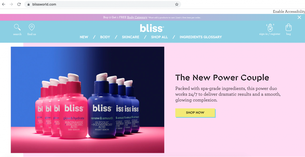 bliss website