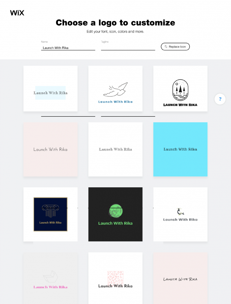 Wix logo maker examples
